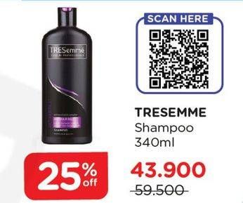 Promo Harga TRESEMME Shampoo 340 ml - Watsons