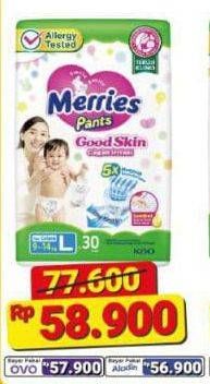 Promo Harga Merries Pants Good Skin M34, L30 30 pcs - Alfamart