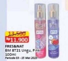 Promo Harga Fres & Natural Fragrance Mist BT21 Love Yourself, Persona Blush 100 ml - Alfamart