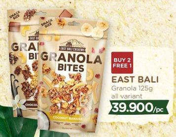 Promo Harga EAST BALI CASHEW Granola Bites All Variants 125 gr - Watsons