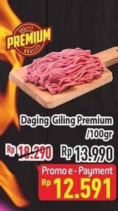 Promo Harga Daging Giling Sapi Premium per 100 gr - Hypermart