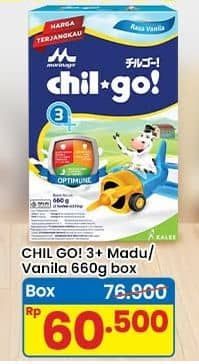 Promo Harga Morinaga Chil Go Bubuk 3+ Vanilla, Madu 700 gr - Indomaret