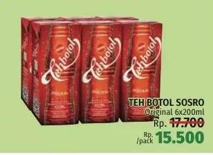 Promo Harga Sosro Teh Botol Original 200 ml - LotteMart