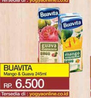Promo Harga BUAVITA Fresh Juice Guava, Mango 250 ml - Yogya