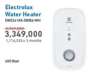 Promo Harga ELECTROLUX EWE24KX-DWB6 Water Heater  - Electronic City