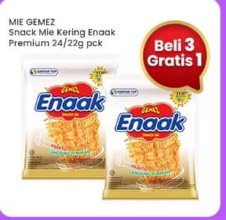Promo Harga Mie Gemez Enaak Snack Mi Premium 22 gr - Indomaret
