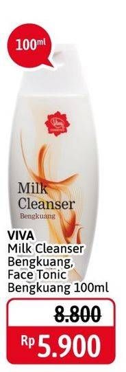 Promo Harga VIVA Milk Cleanser Bengkuang, Face Tonic Bengkuang 100ml  - Alfamidi