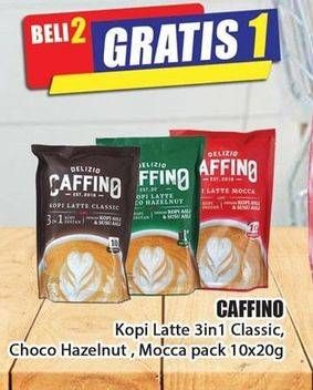 Promo Harga Caffino Kopi Latte 3in1 Classic, Choco Hazelnut, Mocca per 10 sachet 20 gr - Hari Hari