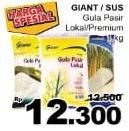 Promo Harga GIANT/SUS Gula Pasir 1kg  - Giant