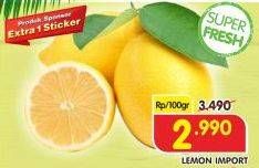 Promo Harga Lemon Import per 100 gr - Superindo