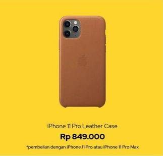 Promo Harga APPLE Leather Case IPhone 11 Pro  - iBox