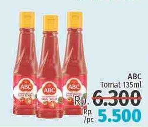 Promo Harga ABC Saus Tomat 135 ml - LotteMart