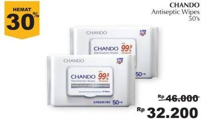 Promo Harga CHANDO Sterilization Wipes Tisu Basah Steril 50 pcs - Giant