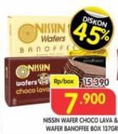 Promo Harga Nissin Wafers Choco Lava, Banoffee 137 gr - Superindo