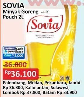 Promo Harga Sovia Minyak Goreng 2000 ml - Alfamart