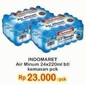 Promo Harga INDOMARET Air Mineral per 24 botol 220 ml - Indomaret