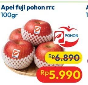 Promo Harga Apel Fuji RRC Pohon per 100 gr - Hypermart