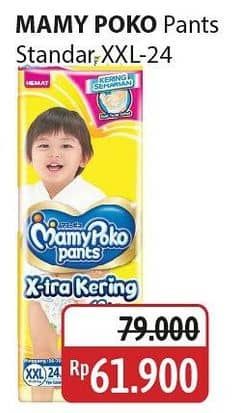 Promo Harga Mamy Poko Pants Xtra Kering XXL24 24 pcs - Alfamidi