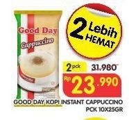 Promo Harga Good Day Cappuccino per 2 pouch 10 sachet - Superindo