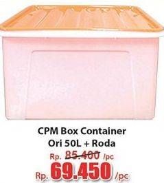 Promo Harga CPM Container Box + Roda Ori 50000 ml - Hari Hari