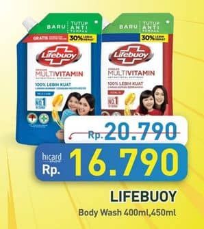 Promo Harga Lifebuoy Body Wash 400 ml - Hypermart