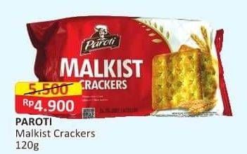 Promo Harga PAROTI Malkist Crackers 120 gr - Alfamart