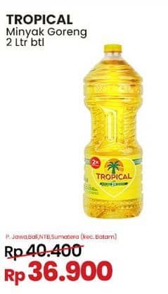 Promo Harga Tropical Minyak Goreng 2000 ml - Indomaret