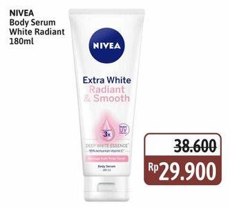 Promo Harga Nivea Body Serum Extra White Radiant Smooth 180 ml - Alfamidi