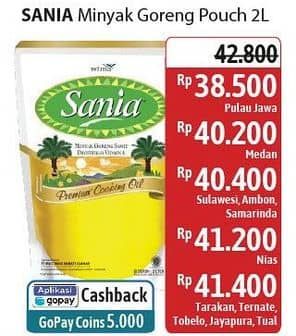 Promo Harga Sania Minyak Goreng 2000 ml - Alfamidi