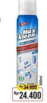 Promo Harga MAX KLEEN Disinfectant Spray 200 ml - Alfamart