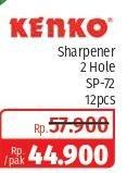 Promo Harga KENKO Sharpener 2 Hole SP-72 12 pcs - Lotte Grosir