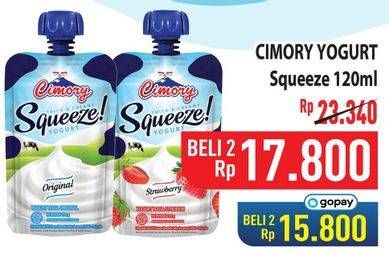 Promo Harga Cimory Squeeze Yogurt 120 ml - Hypermart