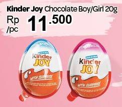 Promo Harga KINDER JOY Chocolate Crispy Boys, Girls 20 gr - Carrefour
