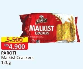 Promo Harga PAROTI Malkist Crackers 120 gr - Alfamart