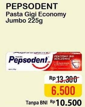 Promo Harga PEPSODENT Pasta Gigi Pencegah Gigi Berlubang White 225 gr - Alfamart