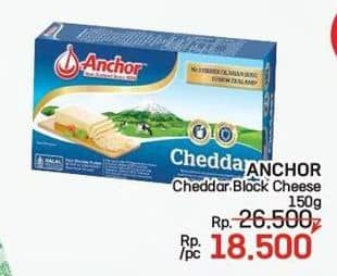 Promo Harga Anchor Cheddar Cheese 150 gr - LotteMart