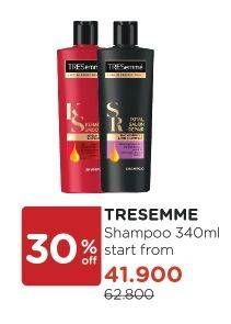 Promo Harga TRESEMME Shampoo All Variants 340 ml - Watsons