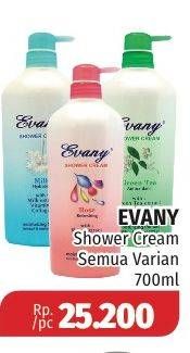 Promo Harga EVANY Shower Cream All Variants 700 ml - Lotte Grosir