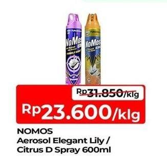 Promo Harga Nomos Aerosol Elegant Lily, Citrus 600 ml - TIP TOP