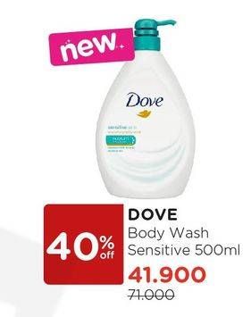 Promo Harga DOVE Body Wash Sensitive 500 ml - Watsons