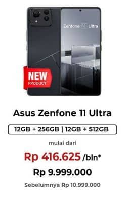 Promo Harga Asus Zenfone 11 Ultra 12/512 GB, 12/256 GB  - Erafone