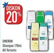 Promo Harga Emeron Shampoo All Variants 170 ml - Hypermart