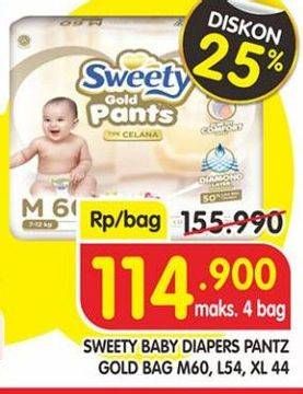 Promo Harga Sweety Gold Pants M60, L54, XL44  - Superindo