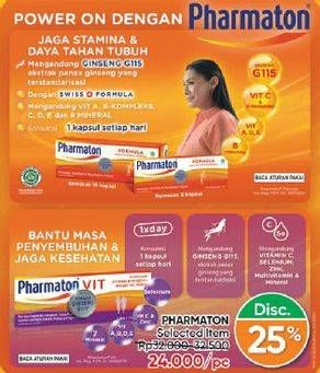 Promo Harga Pharmaton Formula Product  - Guardian