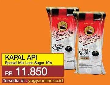 Promo Harga Kapal Api Special Mix Less Sugar per 10 sachet - Yogya