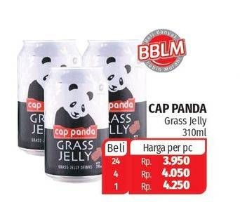 Promo Harga CAP PANDA Minuman Kesehatan Cincau 310 ml - Lotte Grosir