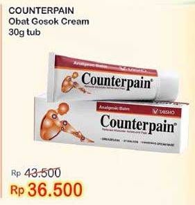 Promo Harga COUNTERPAIN Obat Gosok Cream 30 gr - Indomaret