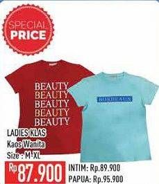 Promo Harga LADIES KLAS Kaos Wanita M-XL  - Hypermart