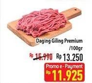 Promo Harga Daging Giling Sapi Premium per 100 gr - Hypermart