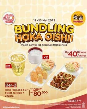 Promo Harga Bundling Hoka Oishii  - HokBen